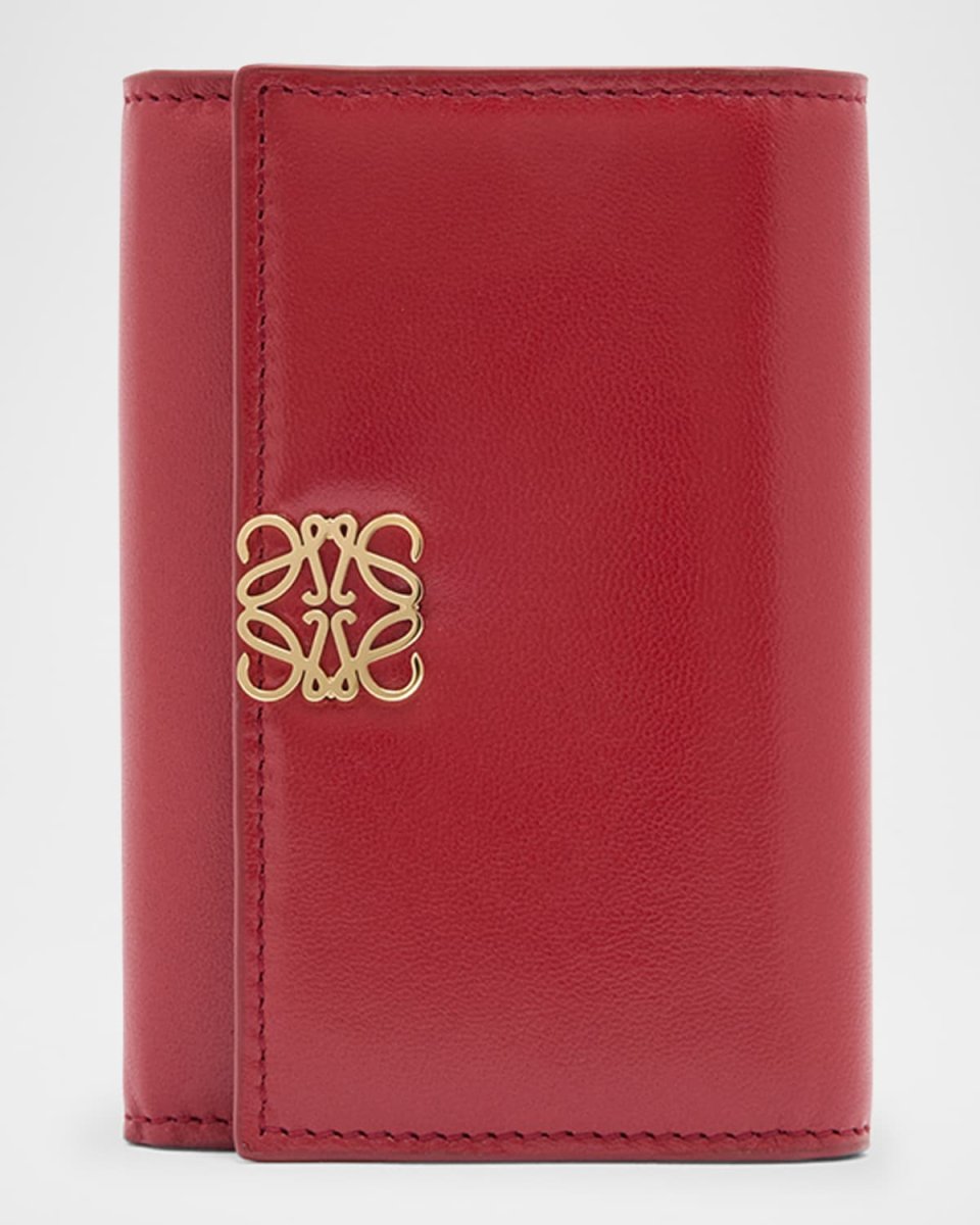 Small Anagram Wallet in Napa Leather